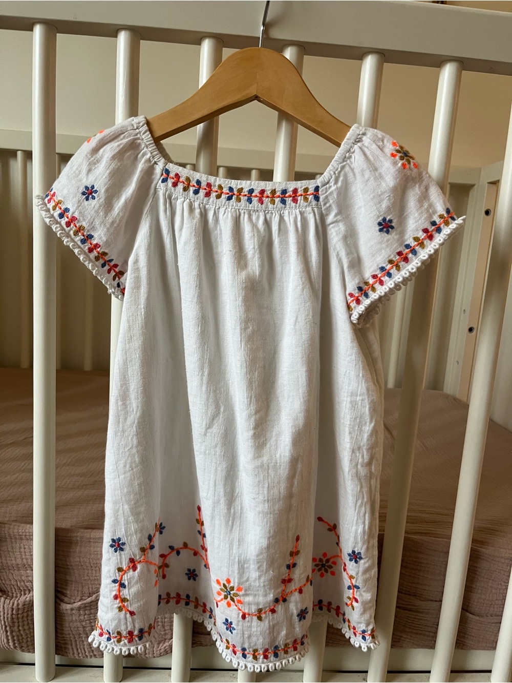 Zara Embroidered Beachy Dress 2-3T